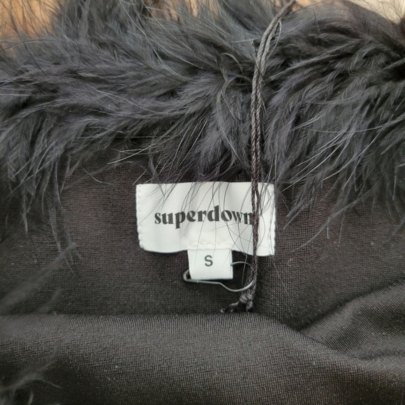 Revolve Superdown Olivia Strapless Crop Top Black S NWT - Picture 7 of 9